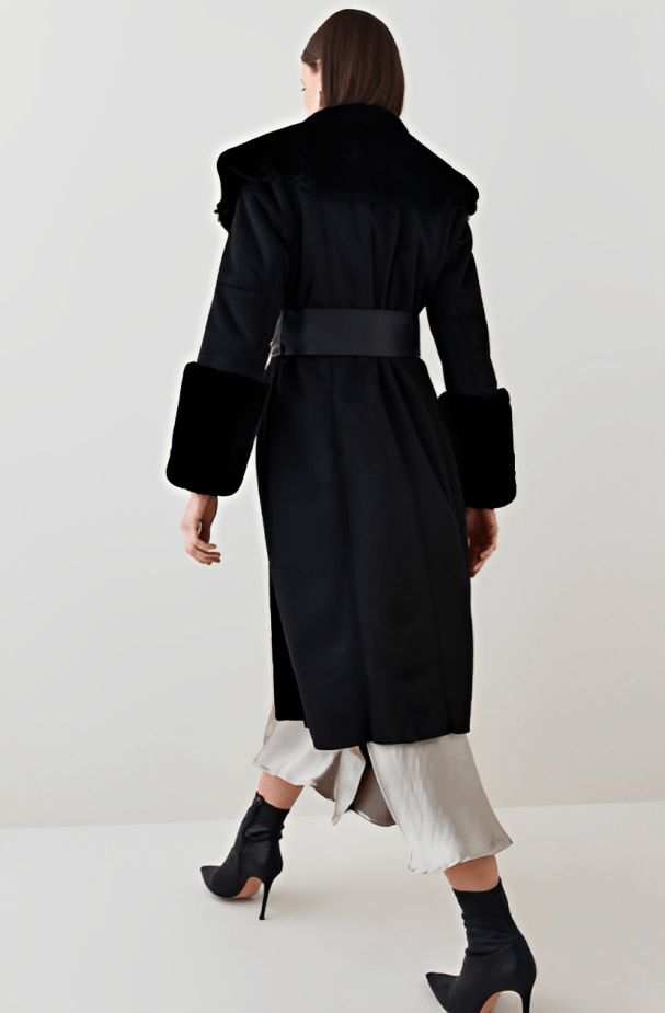 Real Suede Winter Coat With Fur