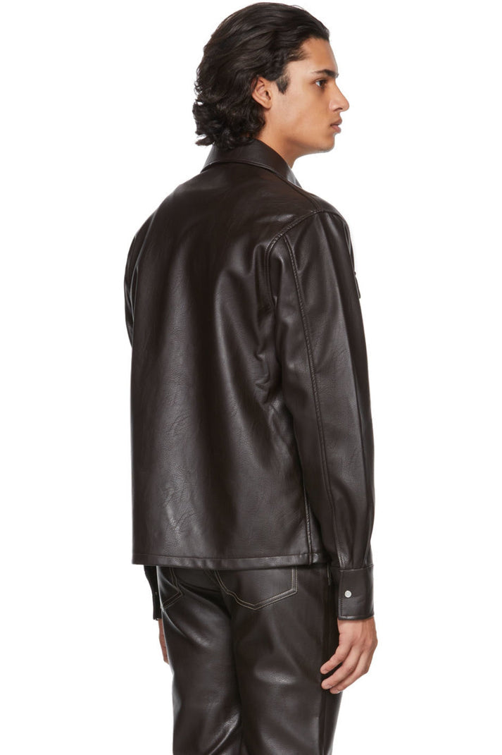 Men’s Trucker Leather Shirt