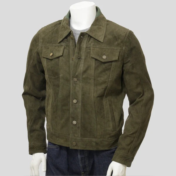 Men’s Suede Leather Jacket