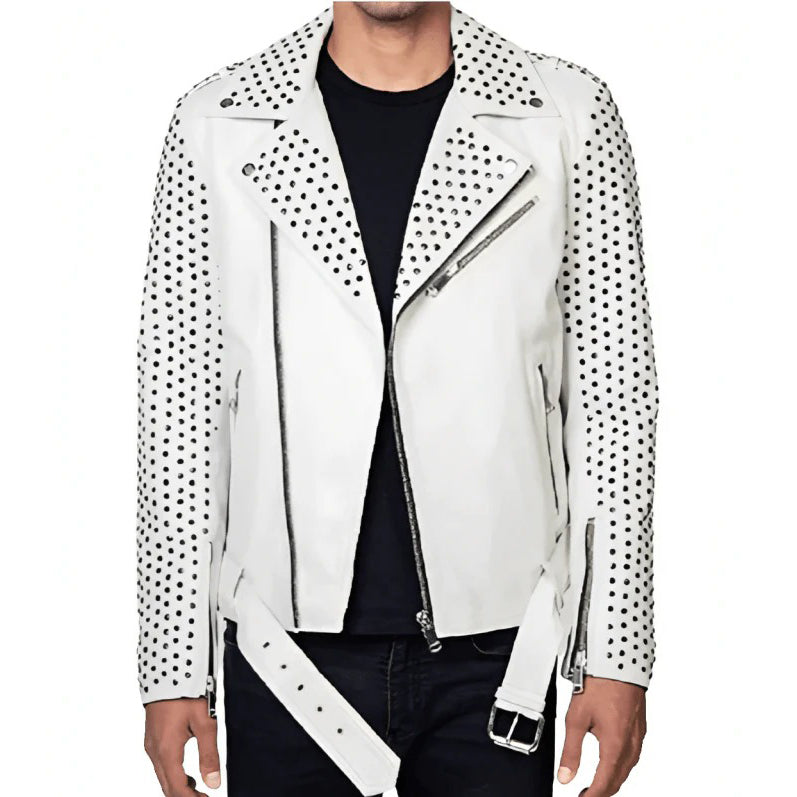 Men’s Punk White Jacket