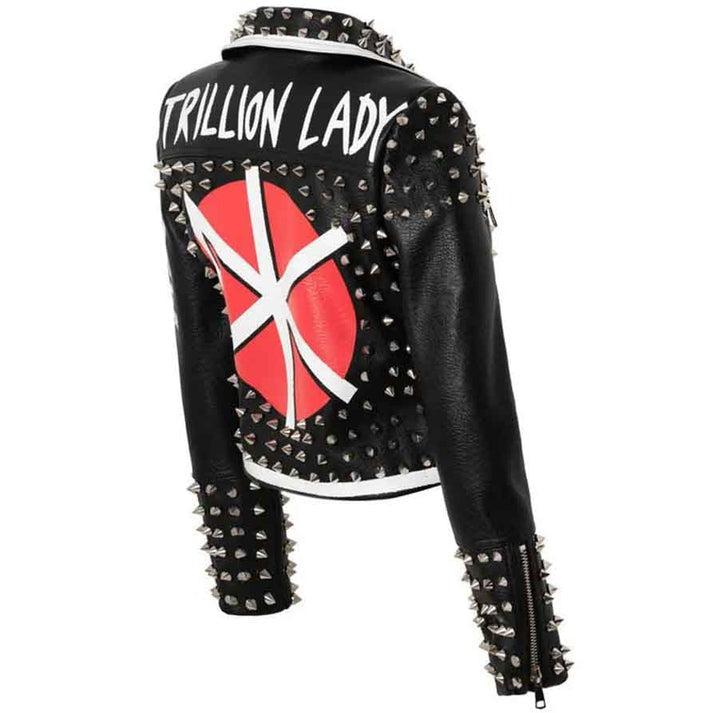 Edgy Studded Moto Jacket