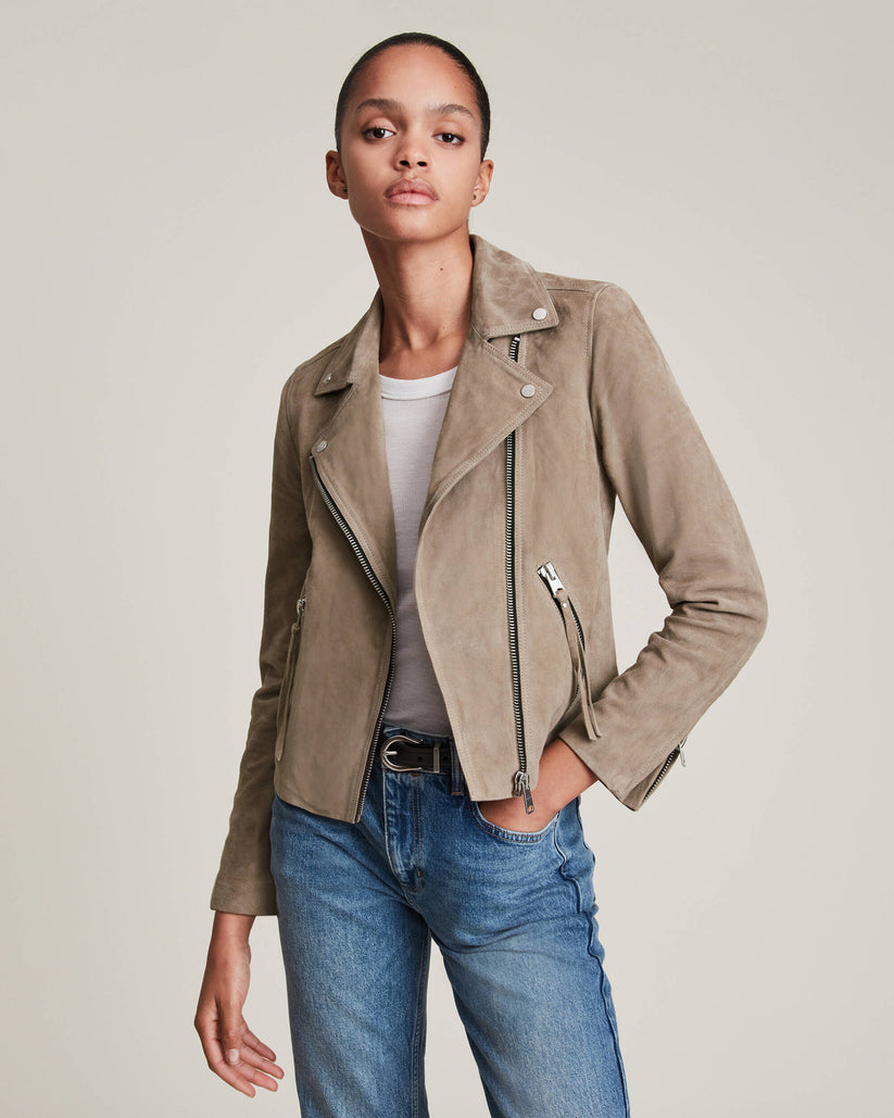 Women’s Suede Motorcycle Jacket