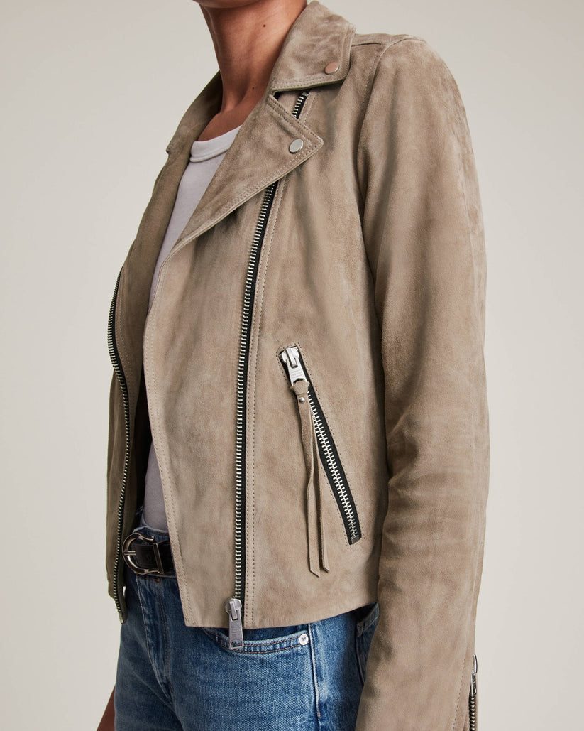 Women’s Suede Motorcycle Jacket