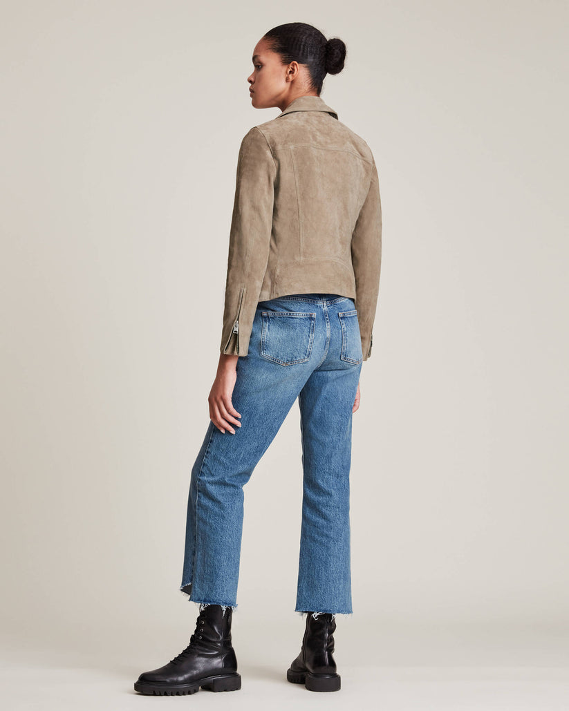 Women’s Suede Motorcycle Jacket