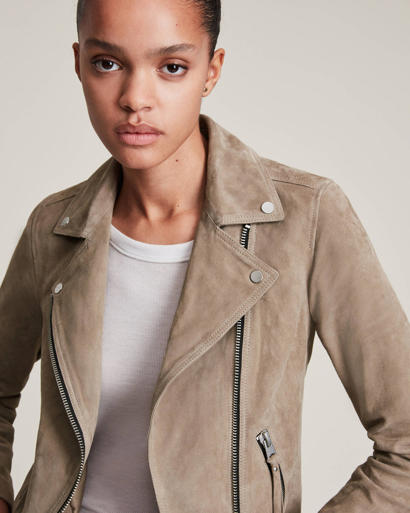 Women’s Suede Motorcycle Jacket