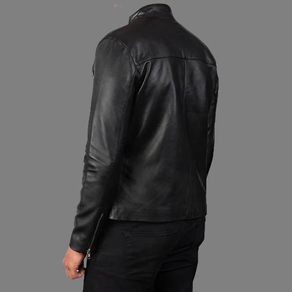 Black Leather Biker Jacket