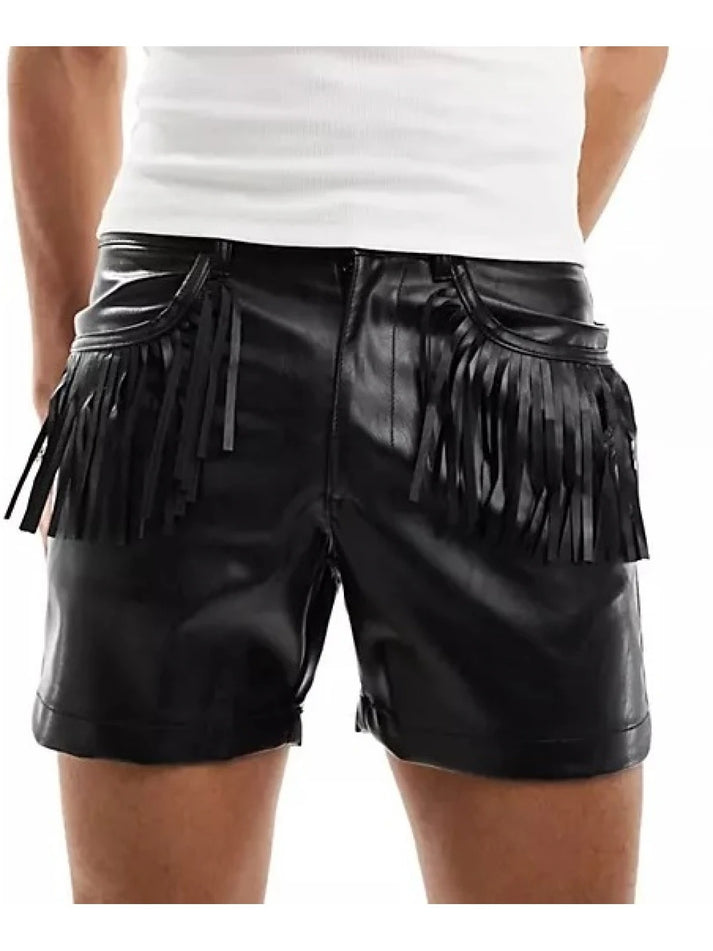 Men’s Festival Leather Shorts