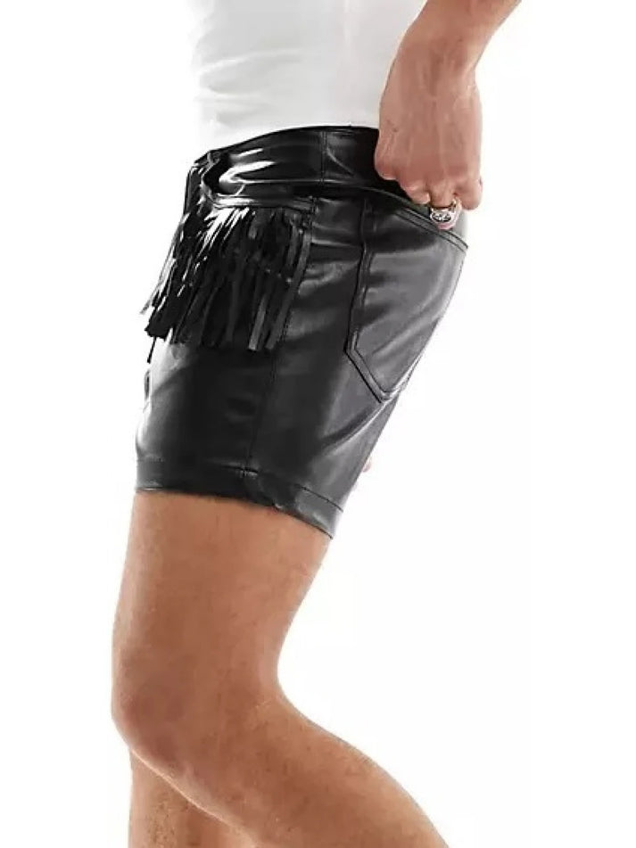 Men’s Festival Leather Shorts