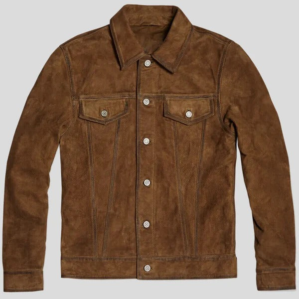 Brown Suede Moto Jacket