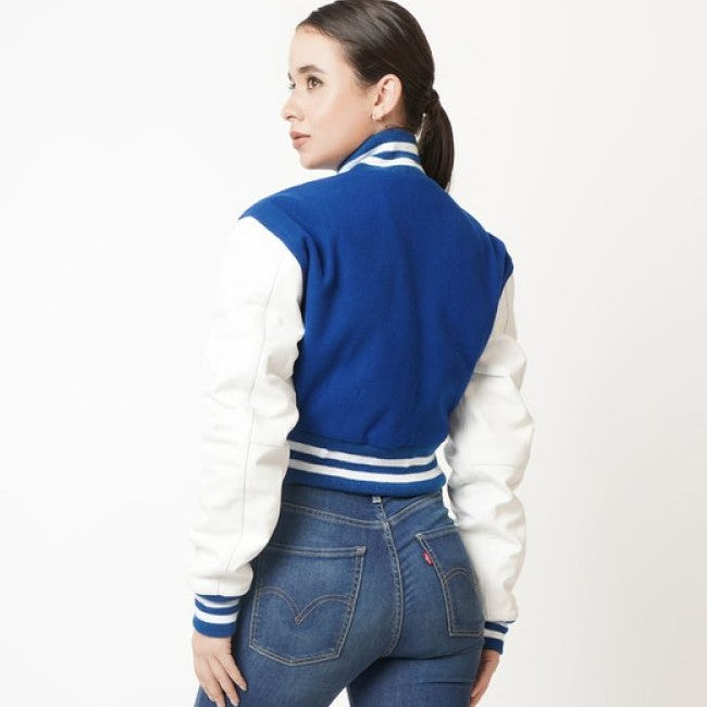 Women’s Versity Jacket With White Sleeves