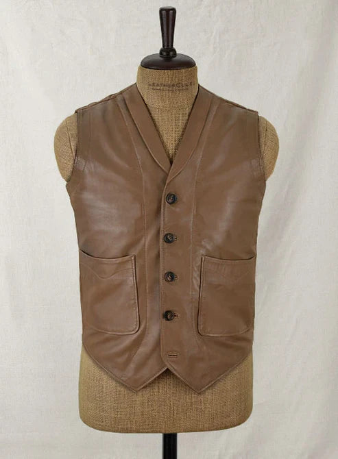 Men’s Leather Vest