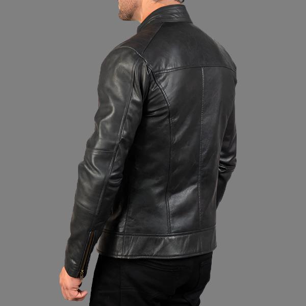 Black Leather Biker Jacket