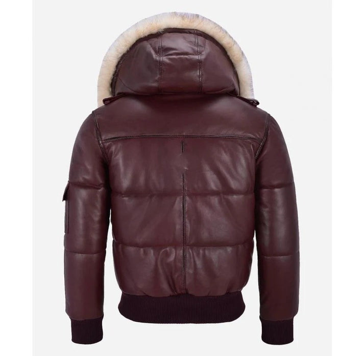 Bomber Jacket with Fur Hood