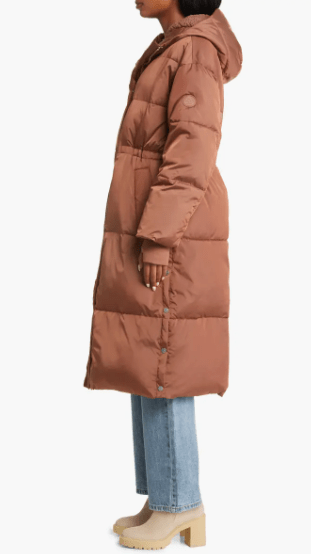 Women’s Long Puffer With Hood