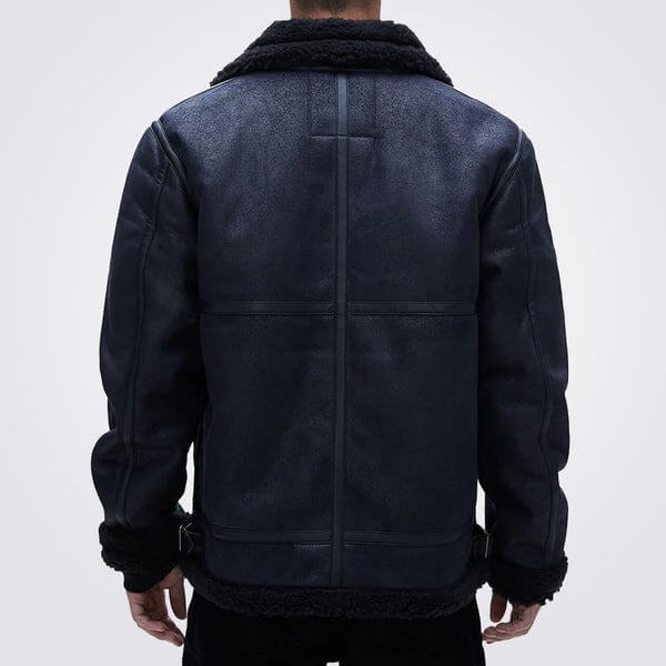 Men’s Faux Shearling Bomber Jacket
