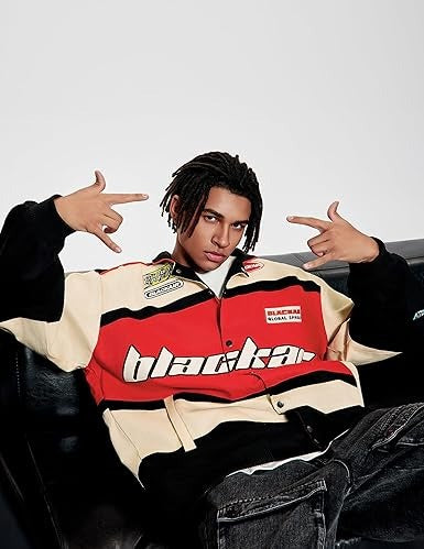 Oversized Varsity Jacket for Men