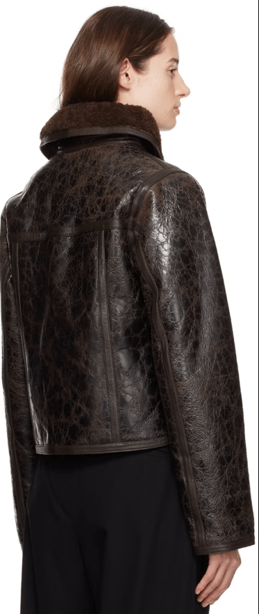 Vintage Style Shearling Jacket