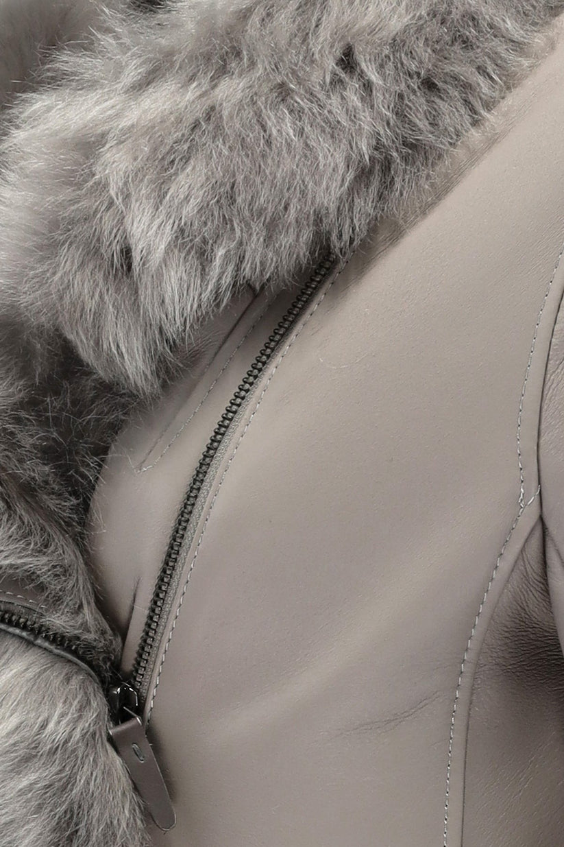 Soft Gray Trench Coat For Women