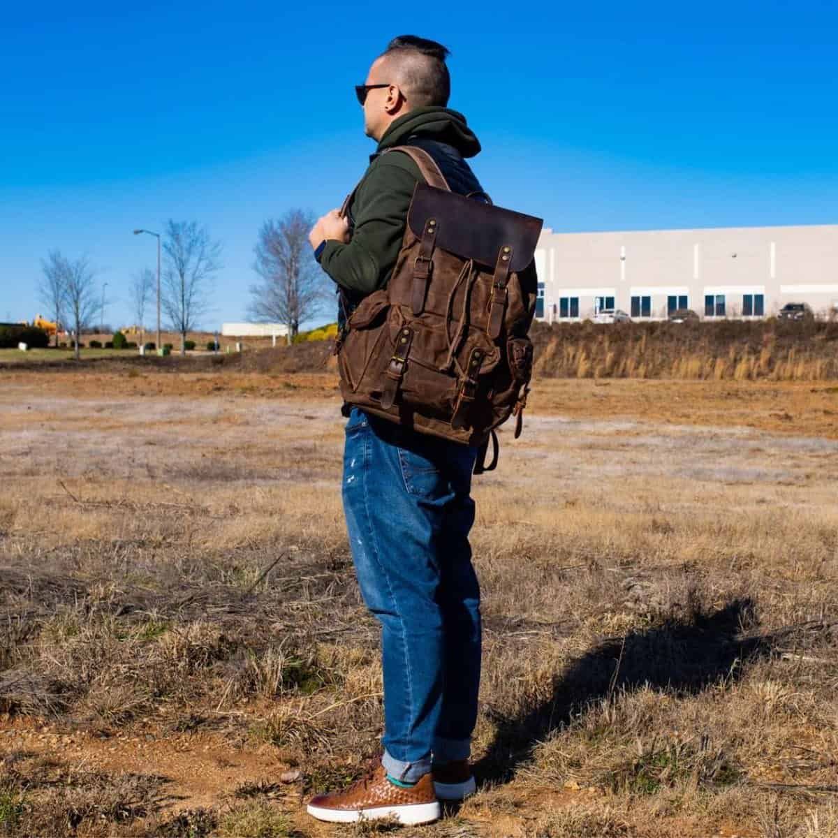 ArtisanCraft Handcrafted Leather Backpack – Vintage Style