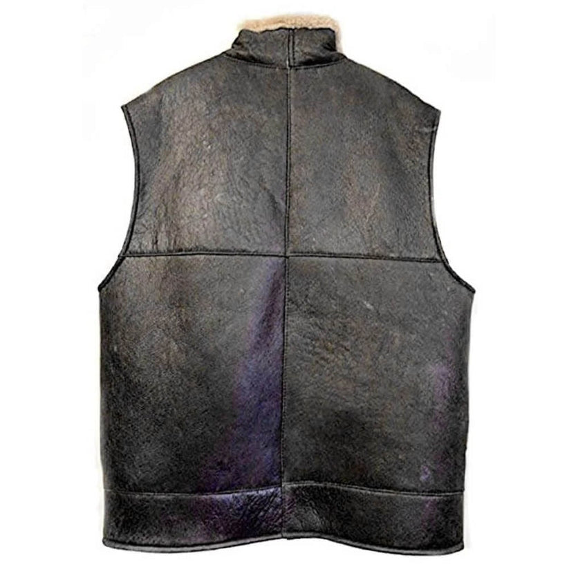 Men’s B3 RAF Aviator Shearling Leather Flight Vest