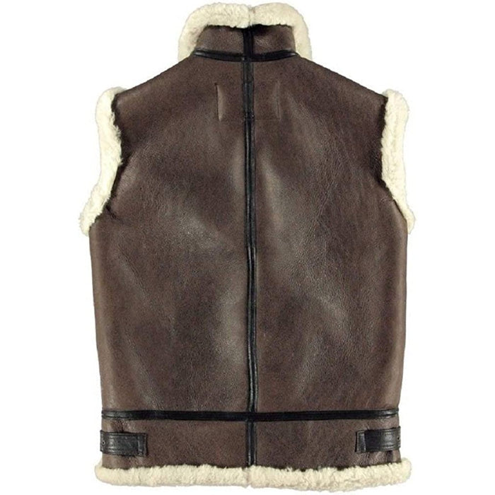 Men's B3 Shearling Sheepskin Leather Vest – Aviator Style