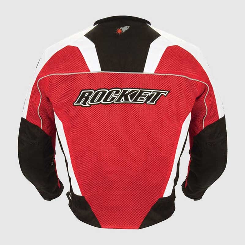 Joe Rocket UFO 2.0 mesh motorcycle riding jacket back view