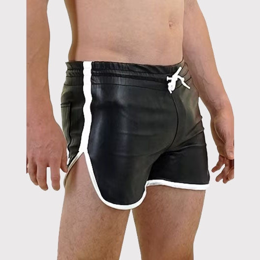 Men’s Genuine Leather Gym & Beach Shorts