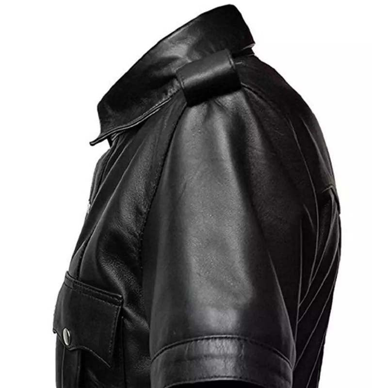 Men’s Police Uniform Sheep Leather Shirt – Premium Officer Style