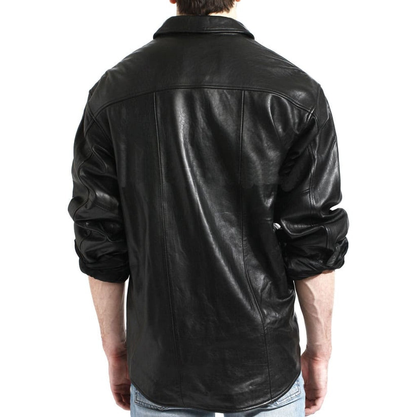 Men’s Stylish Leather Shirt – Premium Modern Fit
