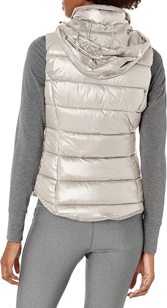 FrostHood™ Women’s White Quilted Puffer Vest with Removable Hood