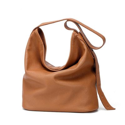Alisa Slouchy Leather Shoulder Bag