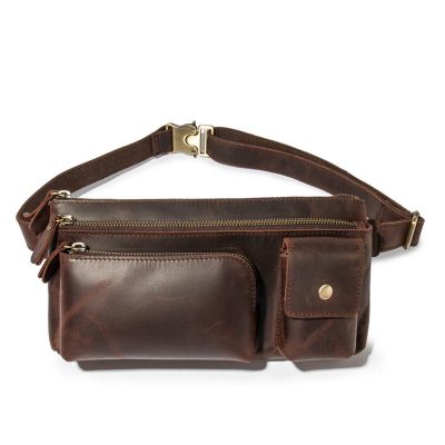 Wanderlust Vintage Leather Waist Bag – Timeless Style for Travelers