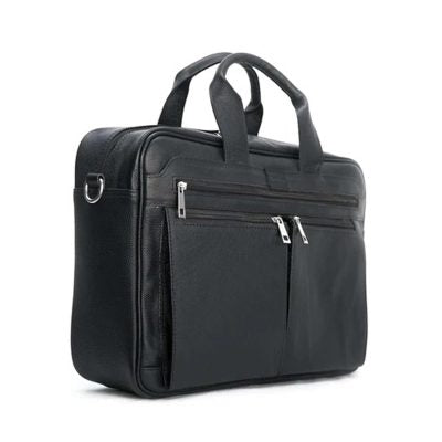Black Expandable Travel Laptop Bag – Sleek Business Carry-On