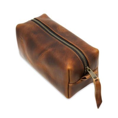 ChestnutGlide Leather Dopp Kit