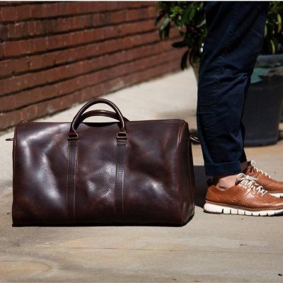 Everest Expedition Leather Duffle Bag