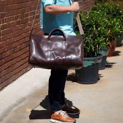 Everest Expedition Leather Duffle Bag