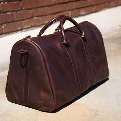 Everest Expedition Leather Duffle Bag