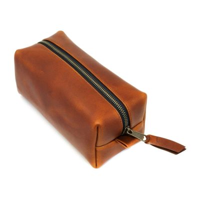 Parker Clay Axum Heritage Leather Dopp Kit