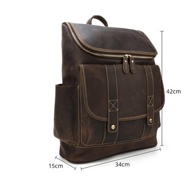 HeritageQuest Classic Brown Backpack