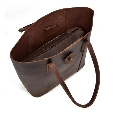 Cora Classic Leather Tote Bag