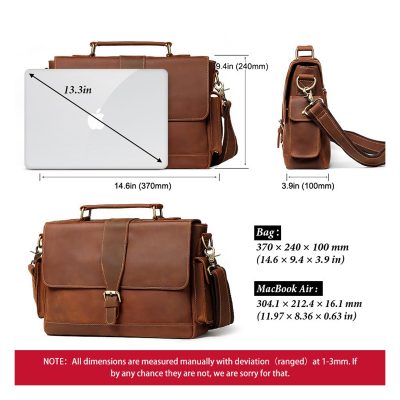 Heritage Dustin Vintage Leather Satchel – Classic Design, Timeless Function