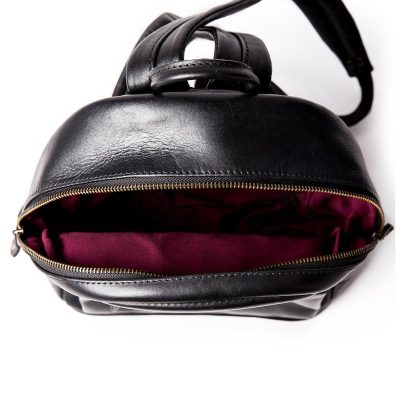 Elyna Petite Leather Explorer Backpack – Compact Travel Style