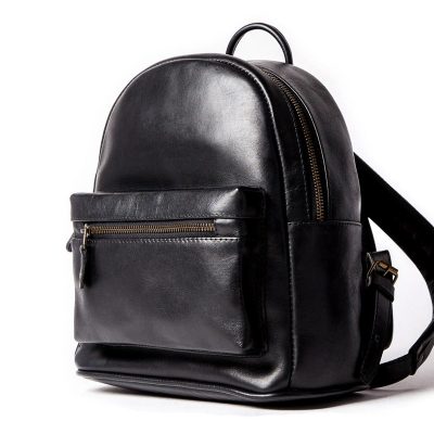 Elyna Petite Leather Explorer Backpack – Compact Travel Style