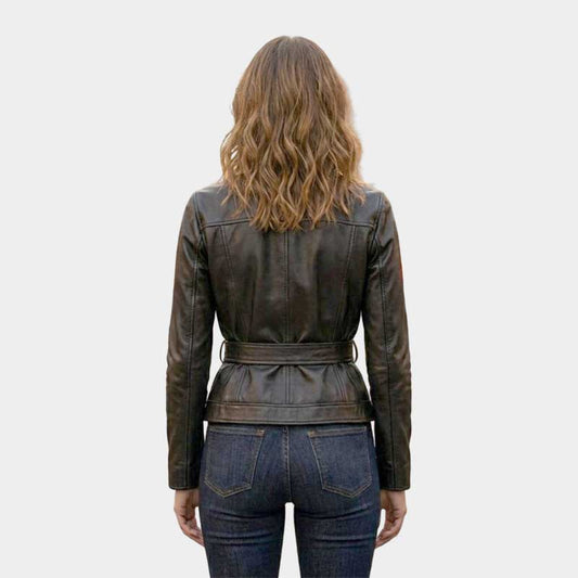 Handcrafted Silver Floral Embroidered Leather Jacket Handcrafted Silver Floral Embroidered Leather Jacket