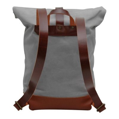 HeritageTrail Roll Top Leather Backpack