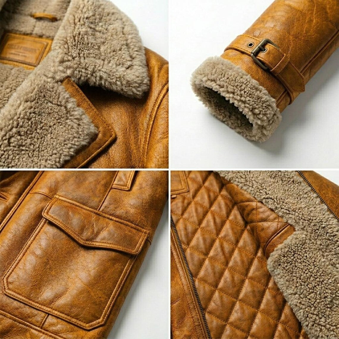 Statement mens yellow leather coat with vintage appeal