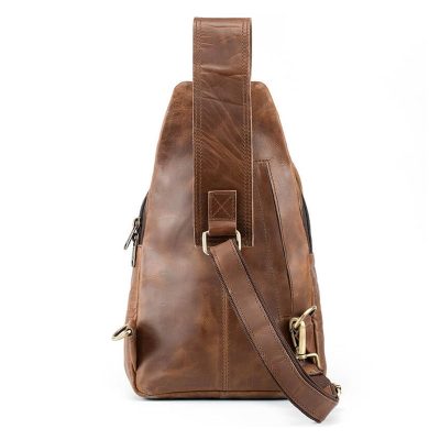 Nexus Leather Crossbody Sling Bag – Minimalist Everyday Carry