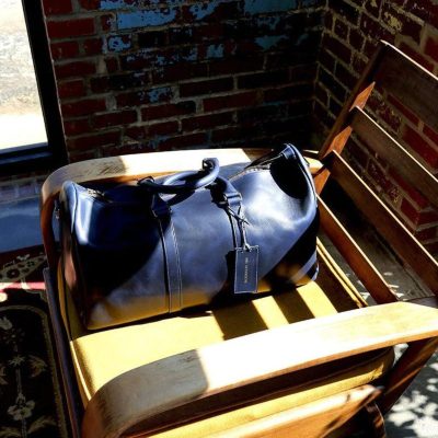 OpulentElegance Leather Duffle Bag