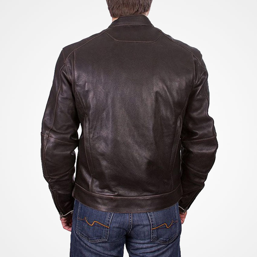 Men's Premium Leather Biker Rocker Jacket