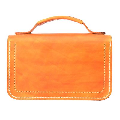 SiennaGlow Mini Orange Satchel Bag